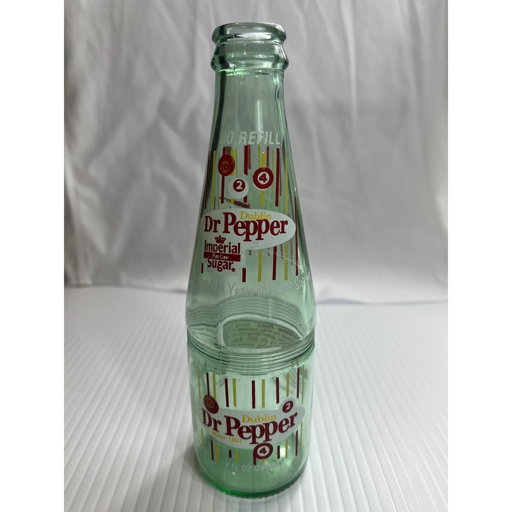 Dublin Dr Pepper‎ Imperial Pure Cane Sugar 8 oz Glass Bottle 10-2-4 111 years
